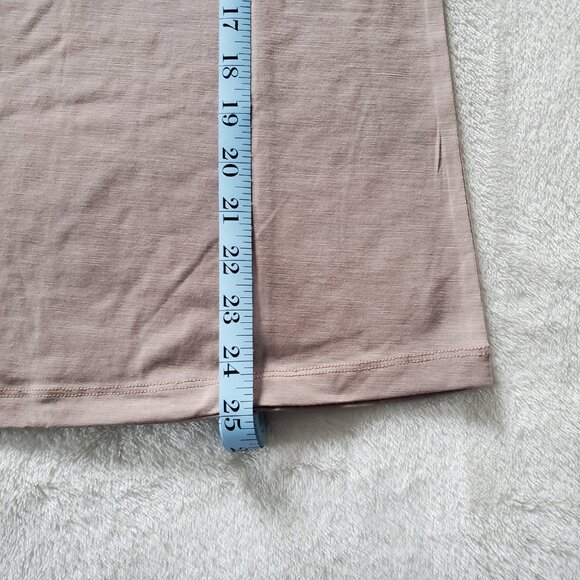 Woolx Elena V Neck 3/4 Sleeve Wool Blend Top Mocha Meringue Small - Picture 8 of 12